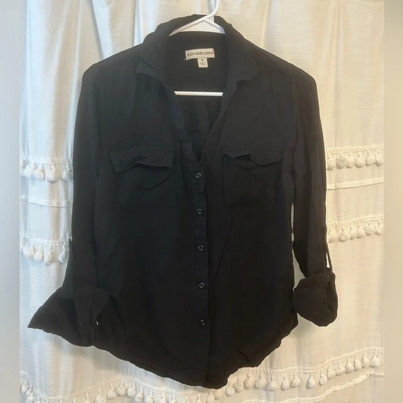 Alexander Jordan black button down size M - Picture 2 of 7